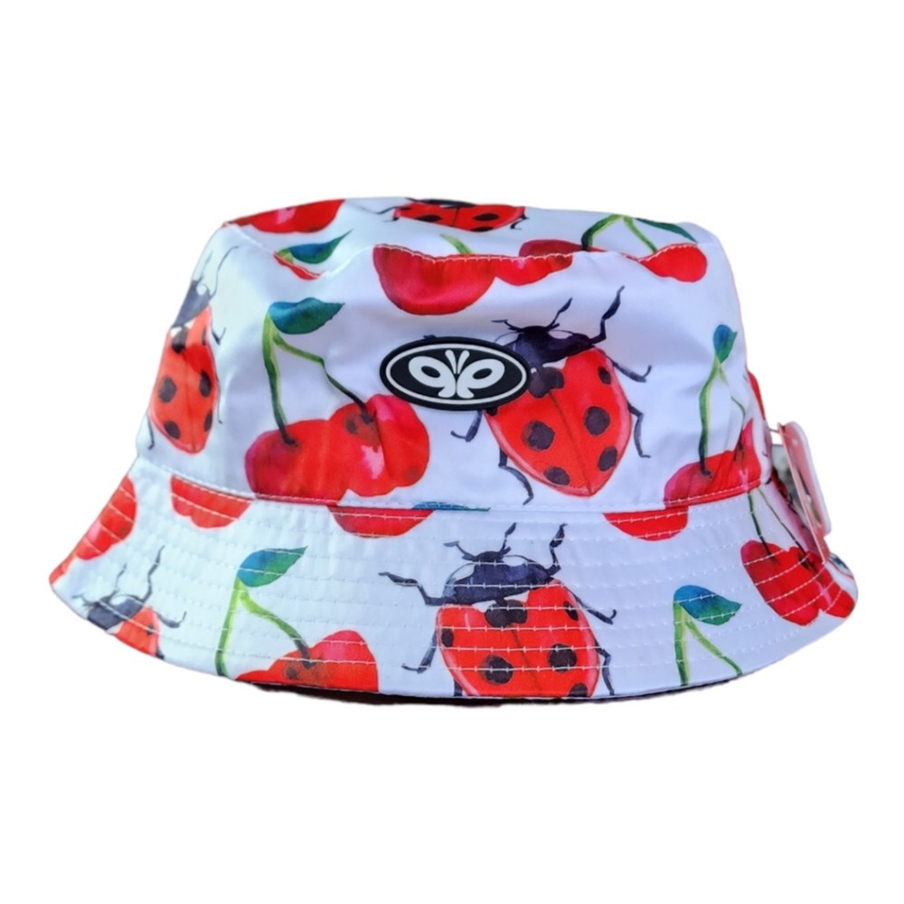 Ladybug & Cherry Bucket Hat by PETALS & PEACOCKS